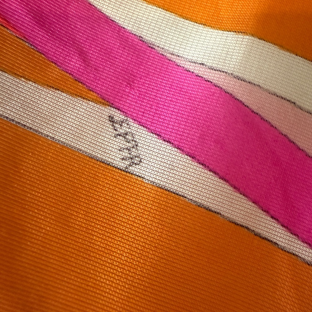 Emilio Pucci Pink and Orange Long Sleeve Dress - Picture 7 of 14